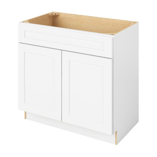 Catalina 36" Single Sink Base Freestanding Bathroom Vanity in Polar White
