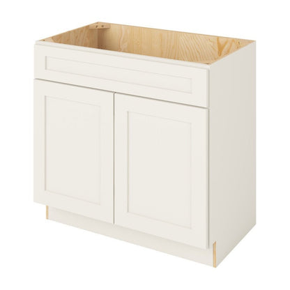 Catalina 36" Single Sink Base Freestanding Bathroom Vanity, Shell White