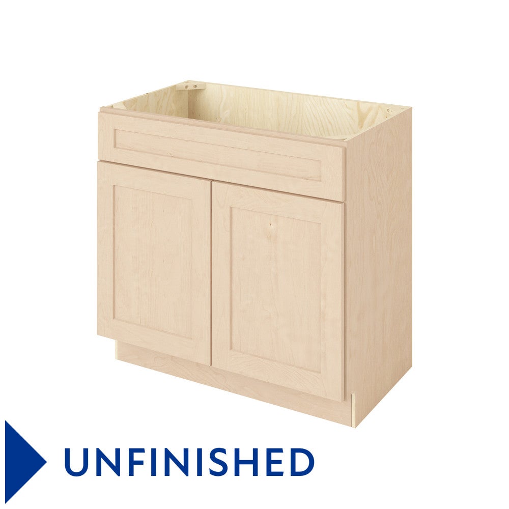 Catalina 36" Single Sink Base Freestanding Bathroom Vanity, Unfinished