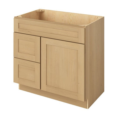 Catalina 36" Sink Base with Left Drawers Freestanding Bathroom Vanity, Sandstone