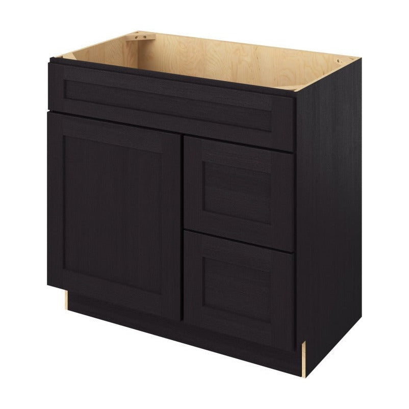 Catalina 36" Sink Base with Right Drawers Freestanding Bathroom Vanity, Espresso