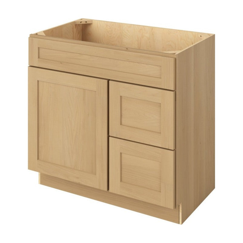 Catalina 36" Sink Base with Right Drawers Freestanding Bathroom Vanity, Sandstone