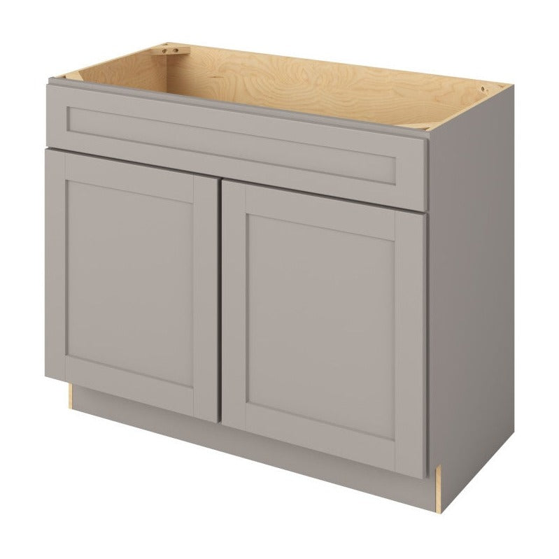 Catalina 42" Single Sink Base Freestanding Bathroom Vanity, Pebble Grey