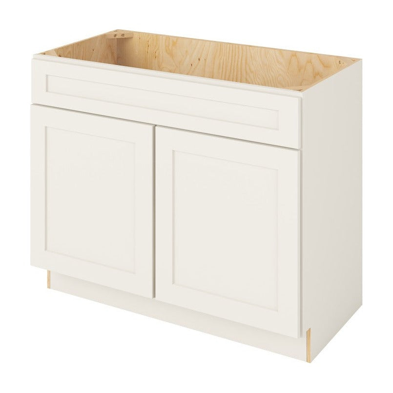 Catalina 42" Single Sink Base Freestanding Bathroom Vanity, Shell White