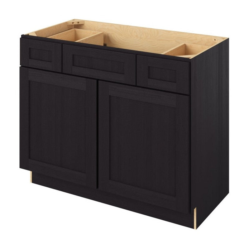 Catalina 42" Single Sink Base with Side Drawers Freestanding Bathroom Vanity, Espresso