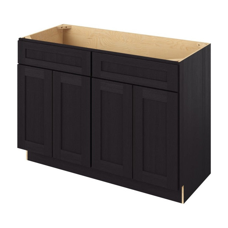 Catalina 48" Double Sink Base Freestanding Bathroom Vanity, Espresso