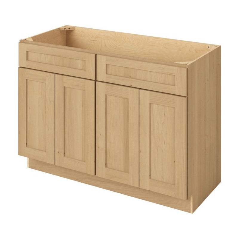 Catalina 48" Double Sink Base Freestanding Bathroom Vanity, Sandstone