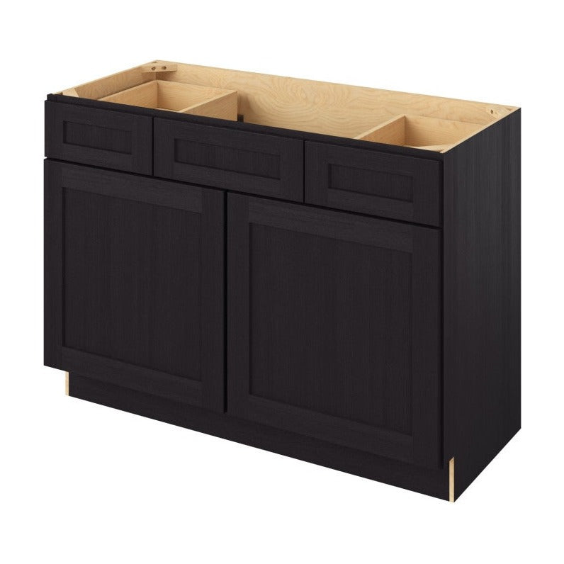 Catalina 48" Single Sink Base with Side Drawers Freestanding Bathroom Vanity, Espresso