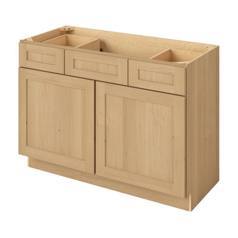 Catalina 48" Single Sink Base with Side Drawers Freestanding Bathroom Vanity, Sandstone