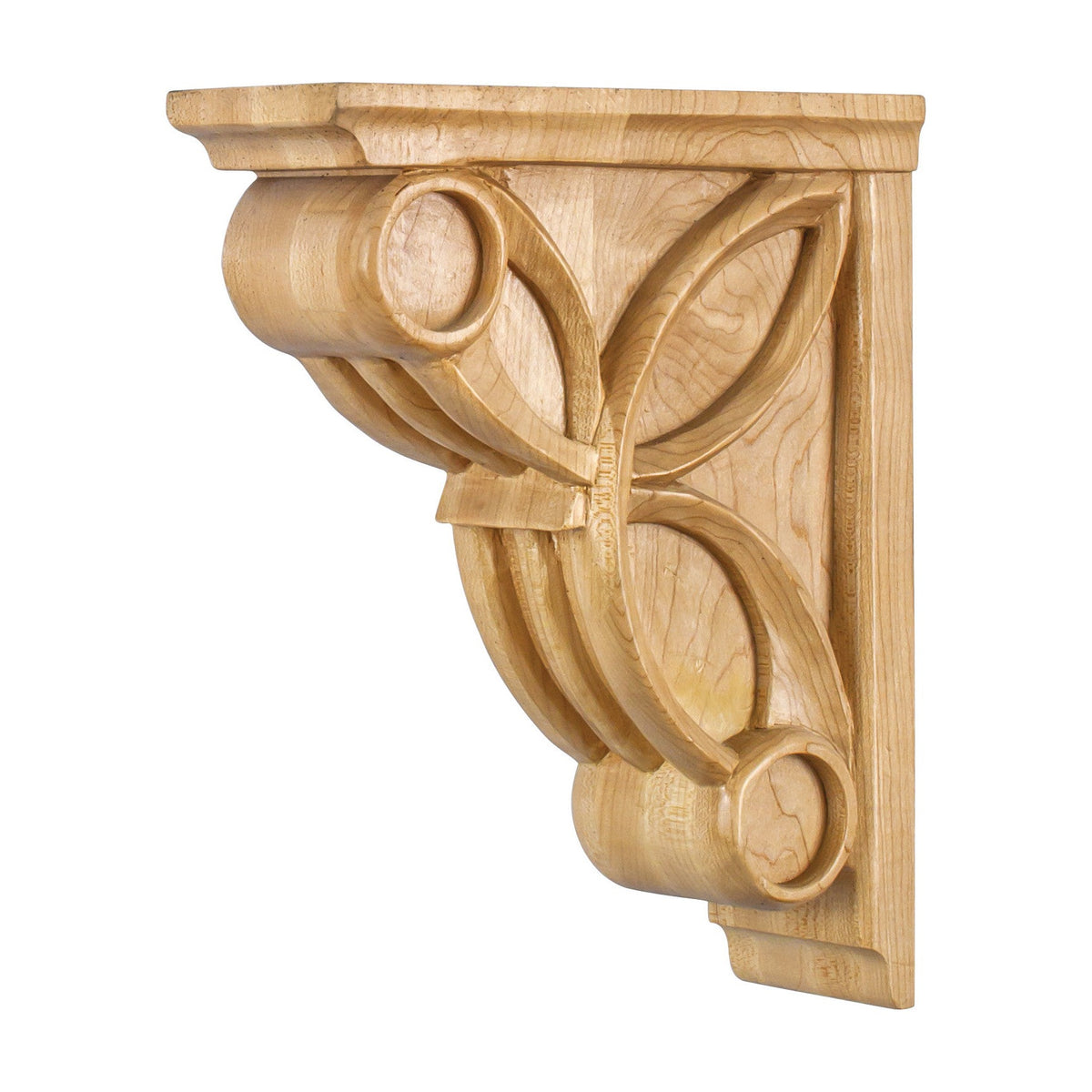 Celtic Weave Art Deco Wood Corbel, 3" x 8" x 10"