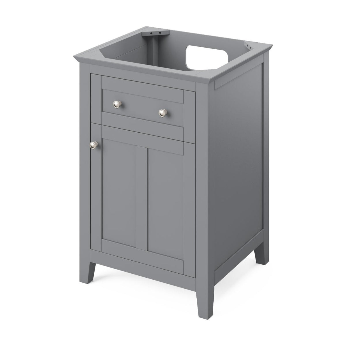 Chatham 24" Single Bowl Freestanding Bathroom Vanity, Grey