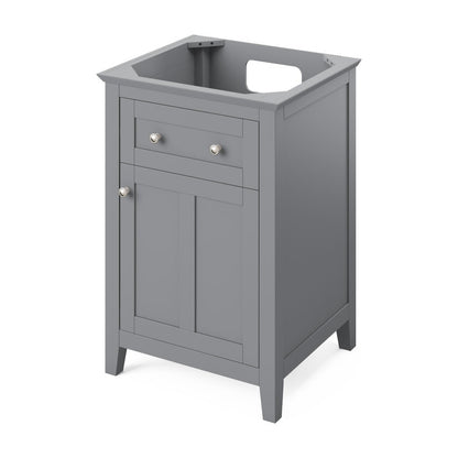 Chatham 24" Single Bowl Freestanding Bathroom Vanity, Grey