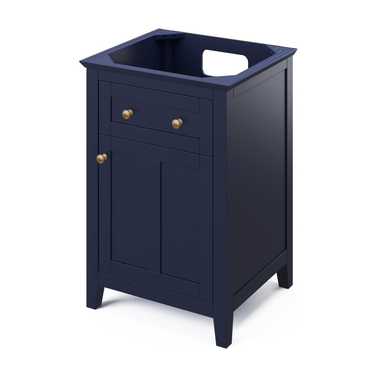 Chatham 24" Single Bowl Freestanding Bathroom Vanity, Hale Blue