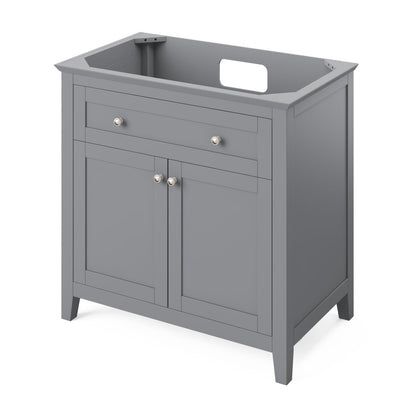 Chatham 36" Single Bowl Freestanding Bathroom Vanity, Grey