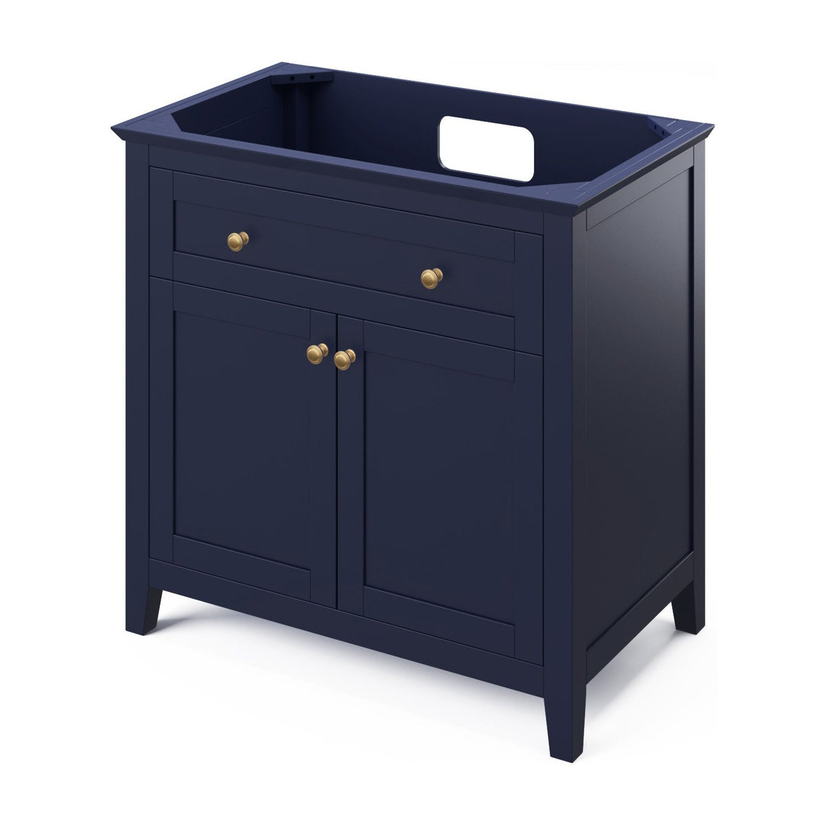 Chatham 36" Single Bowl Freestanding Bathroom Vanity, Hale Blue