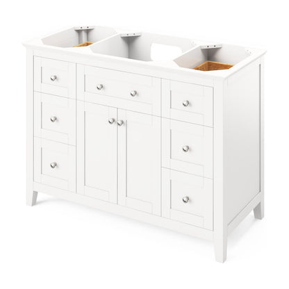 Chatham 48" Single Bowl Freestanding Bathroom Vanity, White