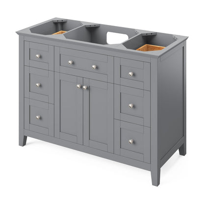 Chatham 48" Single Bowl Freestanding Bathroom Vanity, Grey