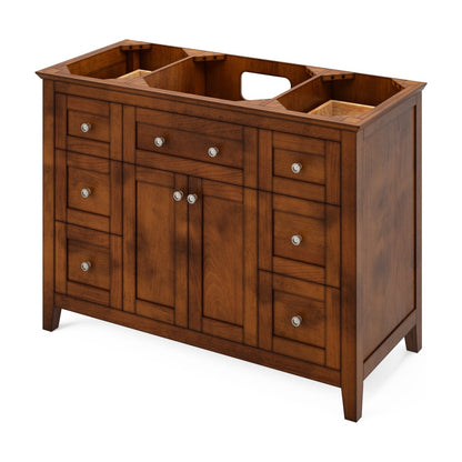 Chatham 48" Single Bowl Freestanding Bathroom Vanity, Chocolate