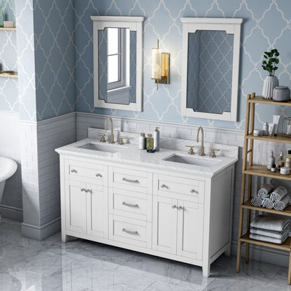 Chatham 60" Double Bowl Freestanding Bathroom Vanity, alternate view