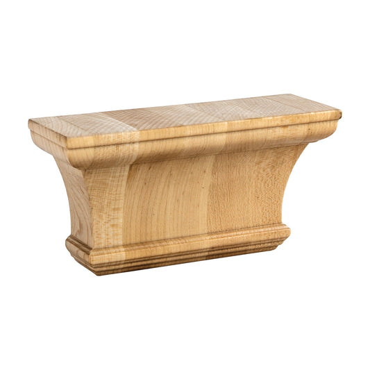 Classic Pilaster Wood Capital, 3" x 6" x 1-7/8"