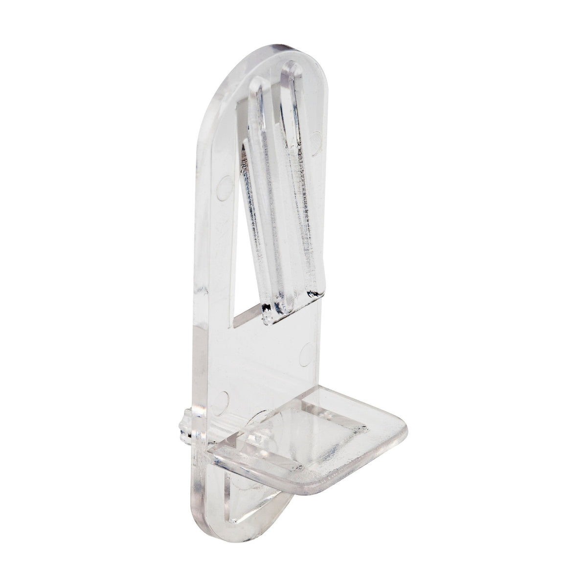 Clear Shelf Lock Support, Box of 1,000, 1/4", 5/8"
