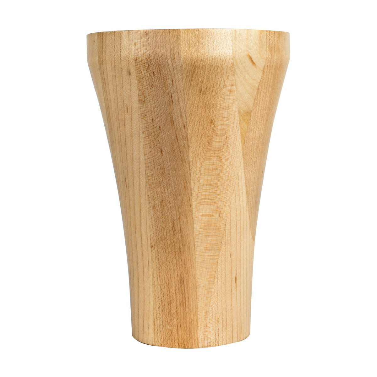 Contemporary Cove Wood Bun Foot, 4" Round x 6"