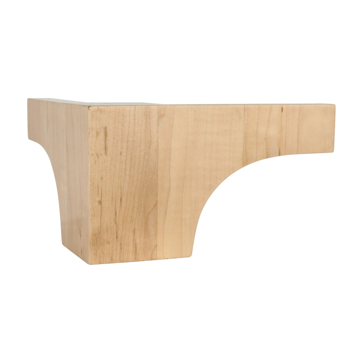 Cove Corner Wood Pedestal Foot, 8" x 8" x 4-1/2"