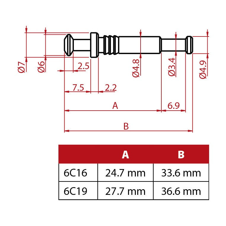 Double Bolt for Center Panel, alternate view
