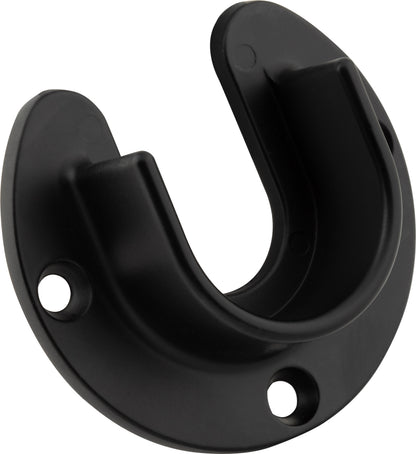 Eden Knock-In Mounting Bracket for Closet Rods in Matte Black
