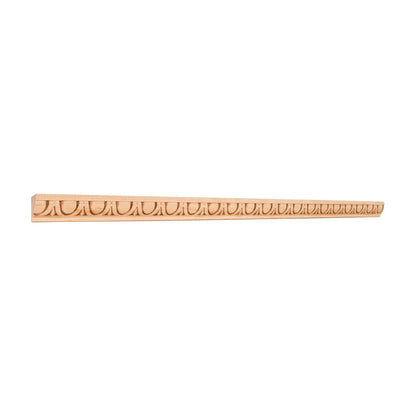 Egg and Dart Embossed Moulding, 1" x 9/16" x 8 ft stick
