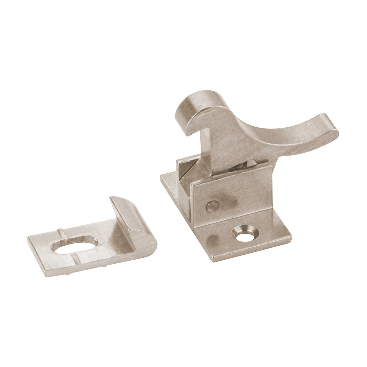 Elbow Catch, Heavy Duty, Polished Nickel