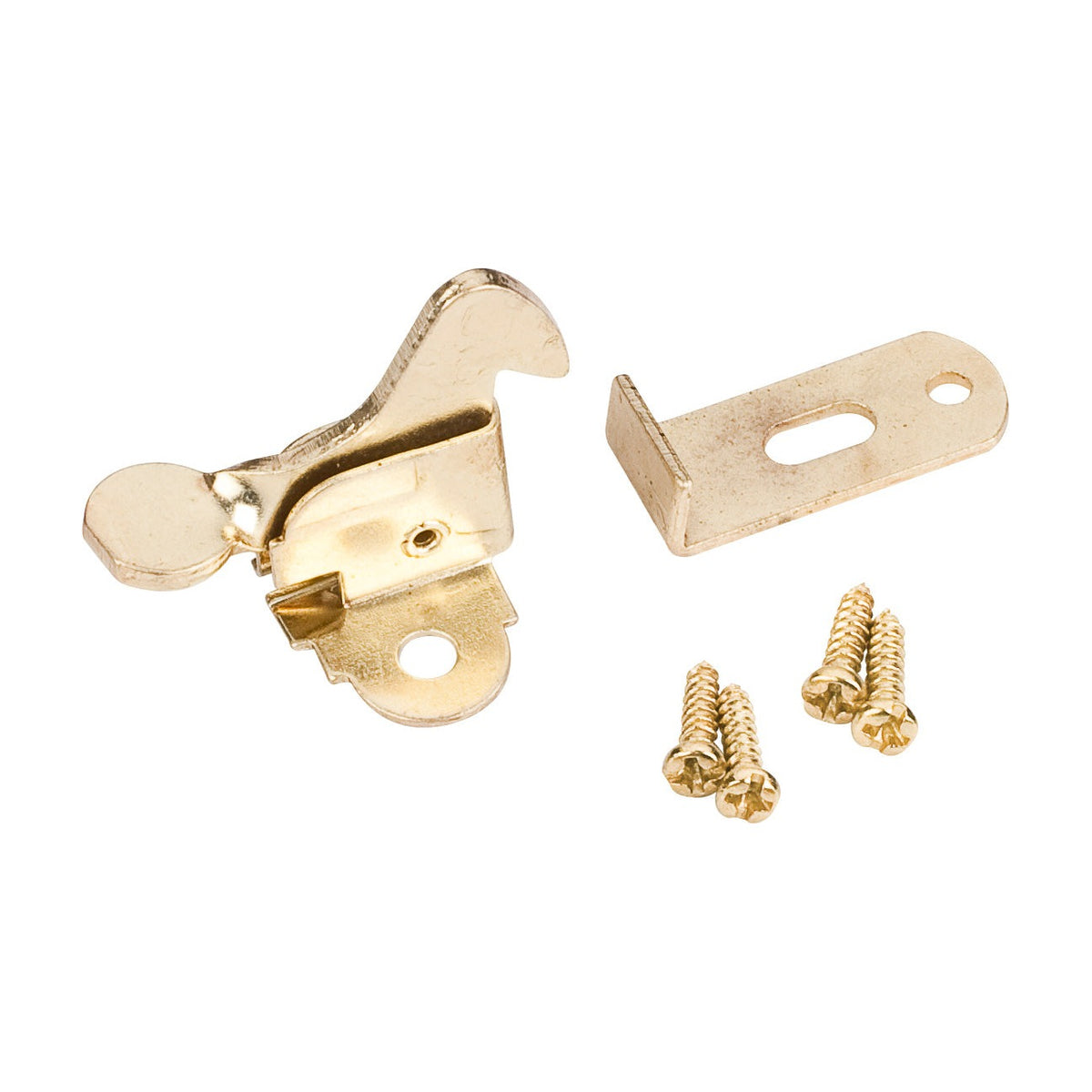 Elbow Catch, Standard, Polished Brass