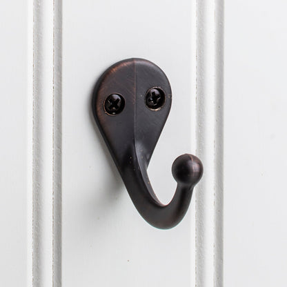 Elements 1 3/4" Traditional Single Prong Ball End Wall Hook in Brushed Oil Rubbed Bronze