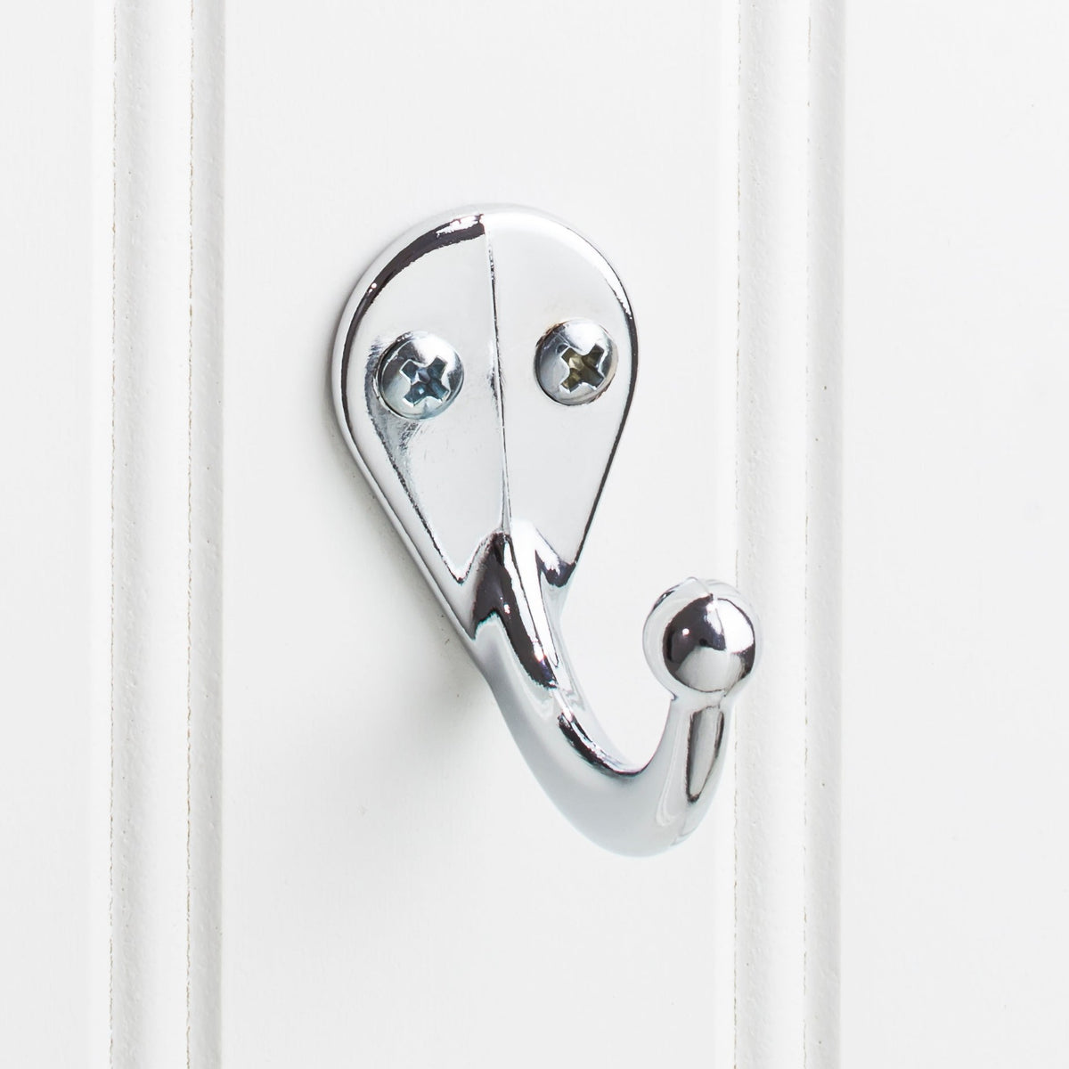 Elements 1 3/4" Traditional Single Prong Ball End Wall Hook in Polished Chrome