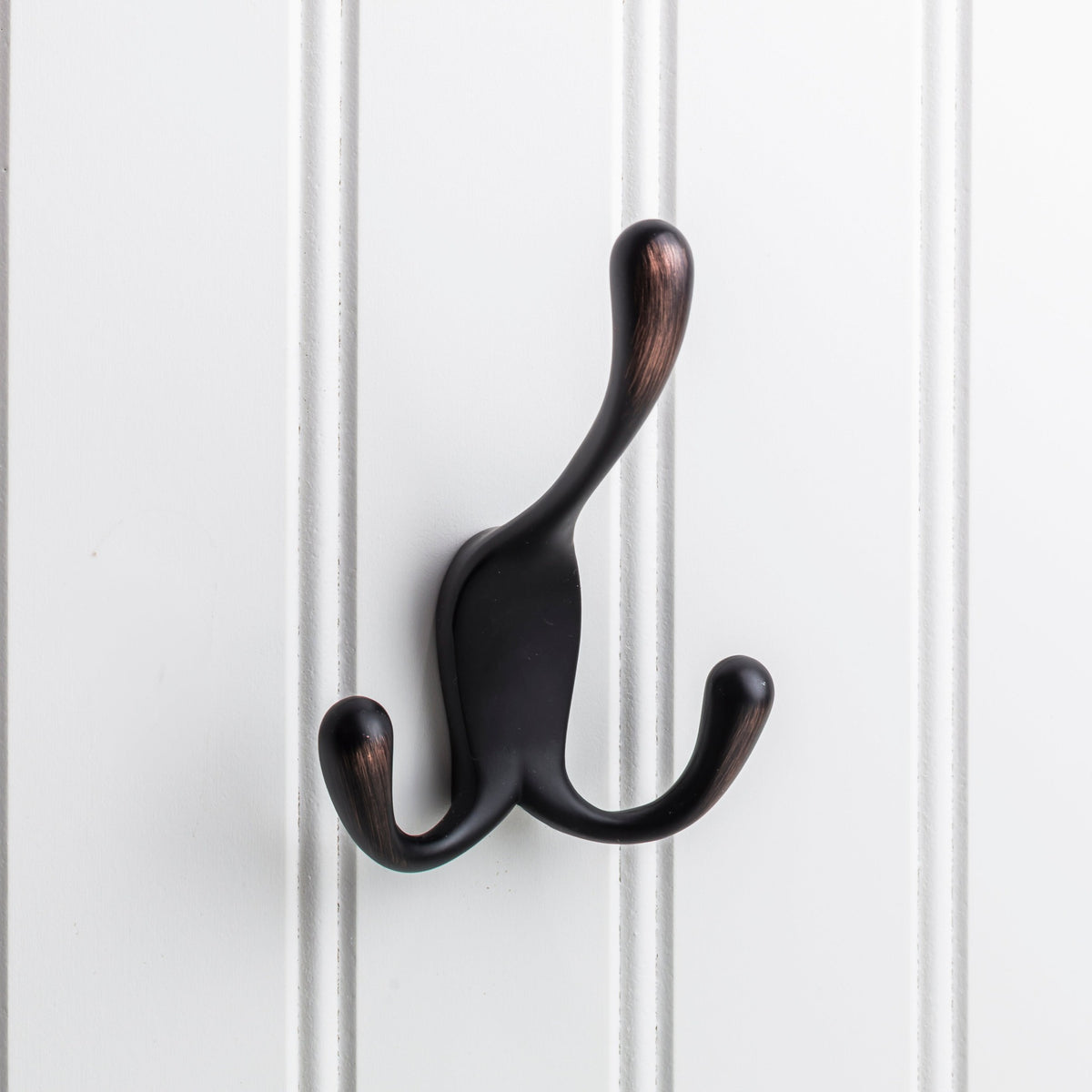 Elements 4" Large Concealed Triple Prong Wall Hook in Brushed Oil Rubbed Bronze