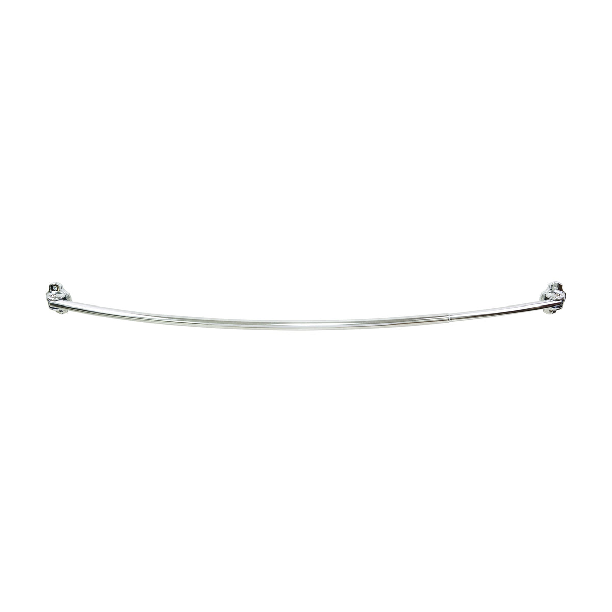 Elements Adjustable Curved Shower Curtain Rod in Polished Chrome