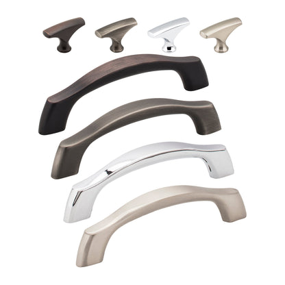Elements Aiden Handle knob and pull in all 4 finishes