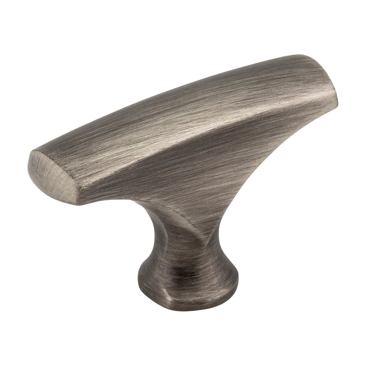 Elements Aiden Handle in Brushed Pewter, Knob