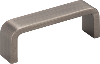 Elements Asher Handle in Brushed Pewter, 3"