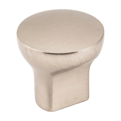 Elements Brenton Handle in Satin Nickel, Knob