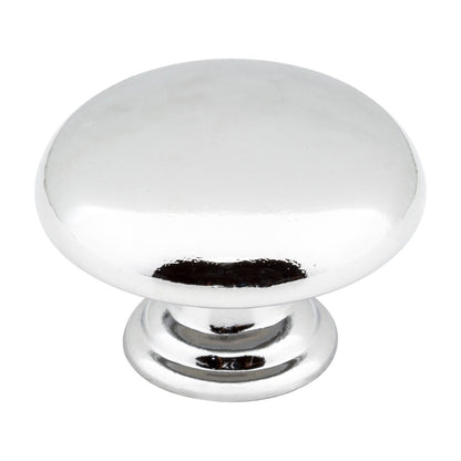 Elements Gatsby Handle in Polished Chrome, 1 3/16" Mushroom Knob Style 3950