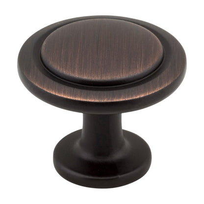 Elements Gatsby Handle in Brushed Oil Rubbed Bronze, 1 1/4" Round Knob