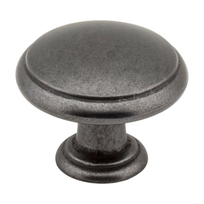 Elements Gatsby Handle in Gun Metal, 1 3/16" Mushroom Knob Style 3940