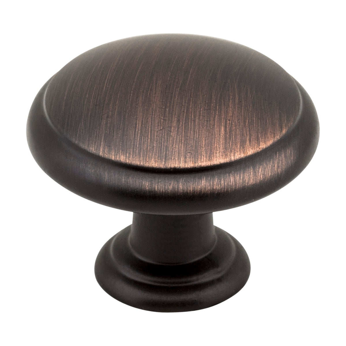 Elements Gatsby Handle in Brushed Oil Rubbed Bronze, 1 3/16" Mushroom Knob Style 3940