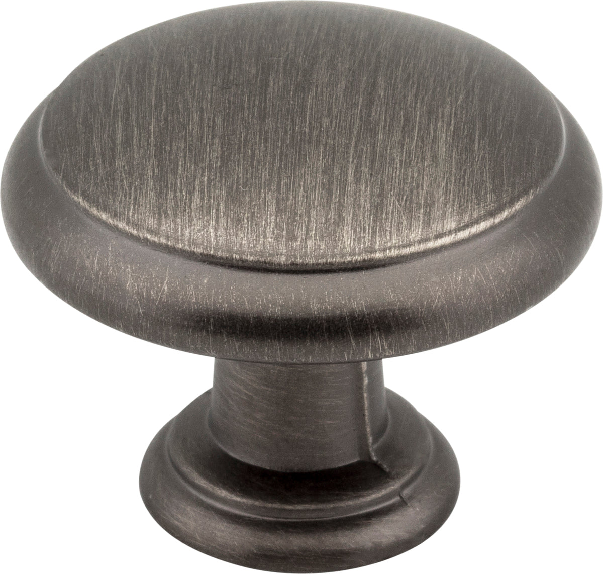 Elements Gatsby Handle in Brushed Pewter, 1 3/16" Mushroom Knob Style 3940