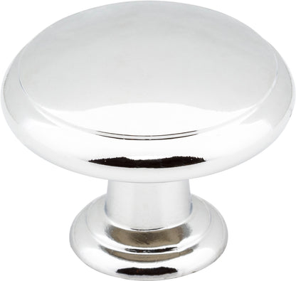 Elements Gatsby Handle in Polished Chrome, 1 3/16" Mushroom Knob Style 3940