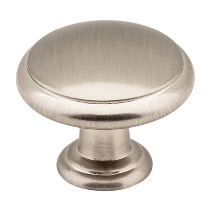 Elements Gatsby Handle in Satin Nickel, 1 3/16" Mushroom Knob Style 3940