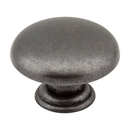 Elements Gatsby Handle in Gun Metal, 1 3/16" Mushroom Knob Style 3950