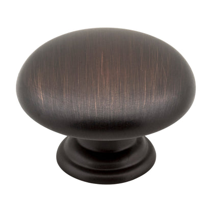 Elements Gatsby Handle in Brushed Oil Rubbed Bronze, 1 3/16" Mushroom Knob Style 3950
