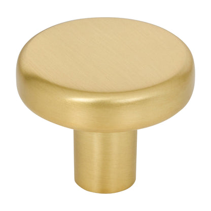 Elements Gibson Handle in Brushed Gold, 1 1/4" Knob